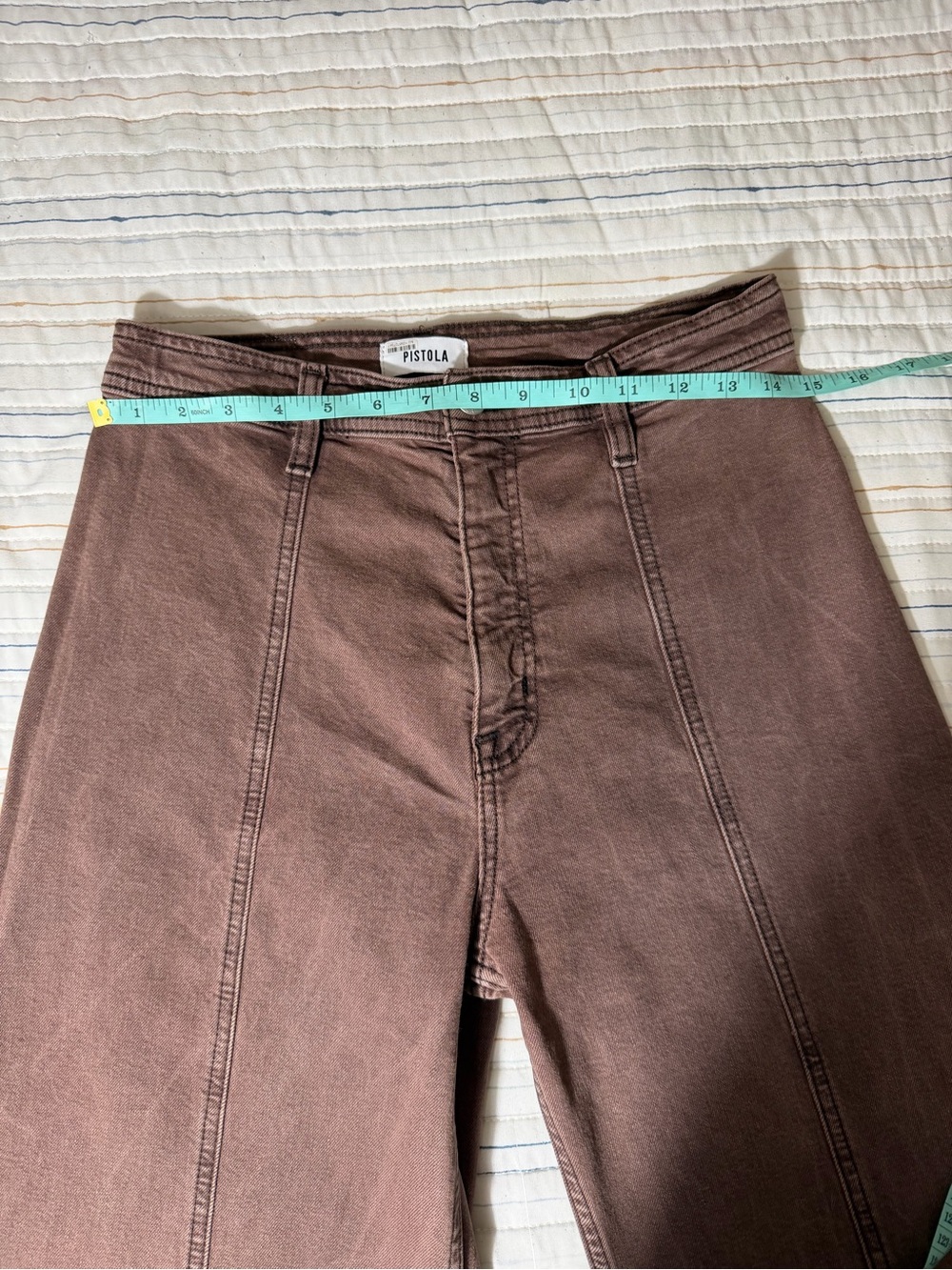 pistola Brown High-Rise Wide Leg Jeans - Picture 5 of 12